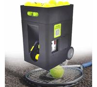 Máquina de lanzamiento de tenis con control remoto, máquina inteligente de alta capacidad, lanzador automático de pelotas de tenis portátil, para entrenamiento de jugadores de todos los niveles y