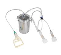Máquina de Leche de 2L, Ordeñadora Manual de Cabra, Botella de Acero Inoxidable, Kit de Ordeño Portátil, Máquina de Ordeño de Cabra para Plantas de Leche, Suministros de Manejo