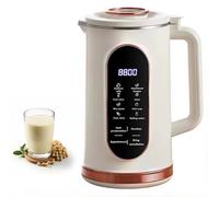 Máquina de Leche de Frutos Secos 1000ml - Máquina de Leche de Soya 8 en 1 con LED, Inicio Retrasado, Mantener Caliente y Limpieza Automática para el Hogar