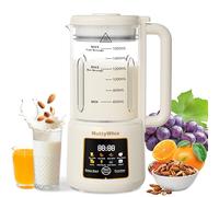 Máquina de leche de nueces 8 en 1, 12 cuchillas, almendra casera de 1.4 L, soja, avena, jugo, batidos, bebidas sin verduras y lácteos, máquina automática de leche de almendras, retardo de inicio