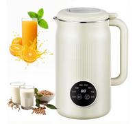 Máquina de leche de nueces de 1200 ml, procesador automático de leche de soja y alimentos para bebés con inicio retardado, autolimpieza para almendras, avena, leche de anacardo, sopas, batidos