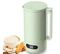 Máquina de leche de soja 8 en 1 de 350 ml con pantalla LED, temporizador de 12 horas, autolimpieza y mantiene el calor para leches de almendras, avena, anacardos, coco y plantas