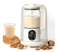 Máquina de leche de soja 8 en 1 multifuncional con limpieza automática y arranque retardado, capacidad de 1,5 L, cubierta gruesa insonorizada para jugo, leche de nueces y batidos