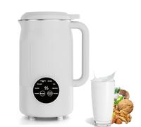 Máquina de leche de soja, capacidad de 1,2 litros, mini máquina de leche de avena de limpieza automática con reserva de 18 horas y aislamiento de 6 horas para leches caseras de almendras y plantas