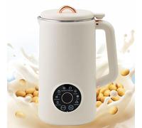 Máquina de leche de soja de 1 litro, 8 en 1 con pantalla LED, temporizador, limpieza automática, mantiene el calor para soja casera, almendras, leche de avena y gachas