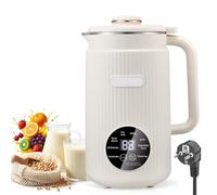 Máquina de leche de soja de 1200 ml, máquina de leche de nueces 8 en 1, máquina automática de leche de almendras con 12 cuchillas para leche vegetal casera, avena, soja, 12 cuchillas con temporizador