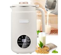 Máquina de leche de soja, totalmente automática, 1,5 L, con control táctil inteligente, hoja de acero de 10 hojas, temporizador de 12 horas, 9 funciones para el hogar y la cocina