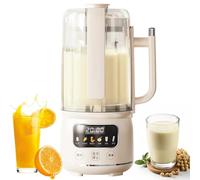 Máquina De Leche De Soja Y Frutos Secos 1500ml, Máquina Automática De Leche Vegetal 6-en-1, 12 Cuchillas, Temporizador De 12 H Y Mantener Caliente 4 H, Limpieza Automática, Licuadora Para Almendra