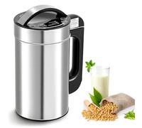 Máquina de leche de soja y nueces de 1,2 L, máquina de leche autolimpiante con juego de tamiz para leche de soja, almendras, avena y gachas