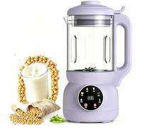 Máquina De Leche De Soya 1000ml, Máquina Exprimidora De Nueces, Con Cuchilla De Molienda De 10 Hojas, Inicio Con Un Botón, Reserva Inteligente De 12 Horas, Máquina De Leche Vegetal Para Uso Do purple
