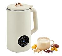 Máquina de leche de soya, 8 en 1 máquina de leche de avena con pantalla LED, máquina vegetal lechosa con temporizador/auto-limpieza/sin filtro/mantener caliente, para leches de soya, almendra y