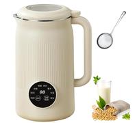 Máquina De Leche Vegetal 8-en-1 1.2l Automática, Máquina De Leche De Almendra Y Avena, Fabricador De Leche De Soja Con 12 Cuchillas, Temporizador De 18 H, Mantener Caliente 6 H, Autolimpieza