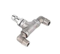 Máquina De Limpieza A Presión Con Boquilla Giratoria Y Unión Tubería Acero Inoxidable Tres Vías, Punta 1/4", 4000 PSI