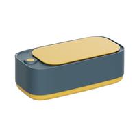 Máquina de limpieza de anillos, limpiador ultrasónico de joyas, 45.000 Hz, herramienta de limpieza automática portátil, limpiador de joyas con bases de goma antideslizantes para ultrabufanda