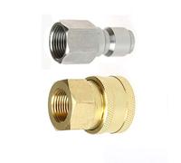 Máquina de limpieza de conector rápido macho hembra de 3/8 pies, pistola de lavado de alta presión, adaptadores de piezas de manguera