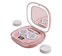 Máquina de limpieza de contacto: dispositivo de limpieza ultrasónico, unidad portátil recargable, eliminación profunda de proteínas, estuche de viaje compacto | Disp