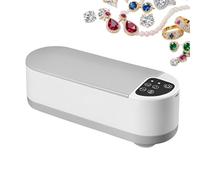 Máquina de limpieza de joyas: dispositivo recargable, modos duales | Removedor de manchas ultrasónicas para anillos Pendientes Cabecillo de collar Retenedor de dentaduras postizas de moneda Suministro
