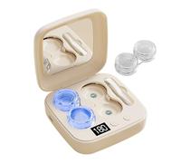 Máquina de limpieza de lentes de contacto,Limpiador ultrasónico cargador tipo -C,Máquina de limpieza de lentes con 6 modos de temporizador | Para hombres mujeres adultos viajes en casa