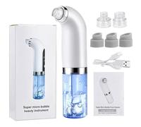 Máquina de limpieza de poros, extractor eléctrico portátil, dispositivo de burbujas avanzado, oxígeno eficaz con función de potencia ajustable, herramienta de cuidado de la piel para uso diario facial
