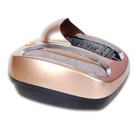 Máquina de limpieza de suelas: pulidor de suela de zapatos de 80 W con almohadilla absorbente de agua, inducción automática, no requiere cubiertas de zapatos para espacios comerciales, bancos