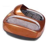 Máquina de limpieza de suelas: pulidor de suela de zapatos de 80 W con almohadilla absorbente de agua, inducción automática, no requiere cubiertas de zapatos para espacios comerciales, bancos
