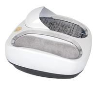 Máquina de limpieza de suelas: pulidor de suela de zapatos de 80 W con almohadilla absorbente de agua, inducción automática, no requiere cubiertas de zapatos para espacios comerciales, bancos