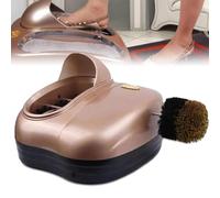 Máquina de limpieza de suelas y partes superiores de zapatos, Máquina de limpieza de suelas de zapatos con cepillado automático, Limpiador de botas de cuero for talleres/hoteles sin polvo, Máquina elé