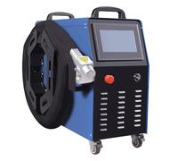 Máquina de limpieza láser Máquina de limpieza láser de fibra de mano enfriada por aire 1500W para pintura de óxido de superficie metálica