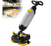Máquina De Limpieza Mini, Fregadora De Suelos Comercial Ligera, Doble Depósito 4,5 L + 7,5 L, Cepillos Rotativos 360°, para Azulejos en Áreas Comerciales y Domésticas