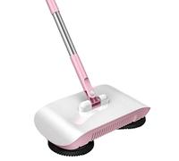 Máquina de limpieza portátil 2 en 1, escoba, fregona, herramienta de limpieza de suelos para el hogar, barredora de mano, cepillo de barrido automático, combinación de escoba y trapeador tipo empuje