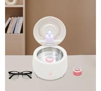 Máquina de limpieza ultrasónica de dentaduras postizas, limpiador ultrasónico para dentaduras postizas, alineadores, aparatos ortopédicos, cabezales de cepillo de dientes, joyas