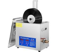 Máquina De Limpieza Ultrasónica De Discos De Vinilo De 6 Litros, Limpiador Ultrasónico Comercial, Lavadora De Discos, Limpieza De 1 A 6 Discos De Vinilo Una Vez, Tipo Profesional De 40 Khz 180 W Con C