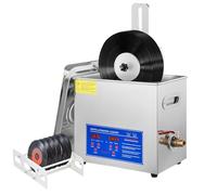 Máquina de limpieza ultrasónica, limpiador de discos de vinilo: sistema de limpieza ultrasónica para 8 LP, limpieza automática de doble cara con temporizador de 0 a 30 minutos para la restau