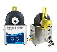 Máquina de limpieza ultrasónica, limpiador ultrasónico de discos de vinilo de 300 W, sistema de limpieza con calefacción, temperatura ajustable y desgasificación, incluye soporte elevador.