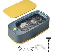 Máquina de limpieza ultrasónica para joyas, máquina de limpieza de joyas, 45.000 Hz, dispositivo de limpieza totalmente automático, limpiador de anillos de joyería ultrasónico, base de goma