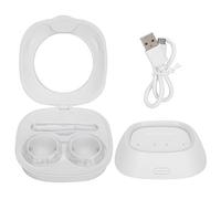 Máquina de limpieza ultrasónica para lentes de contacto, limpiador automático a prueba de agua, limpiador de lentes de contacto con cargador USB, para limpiar todas las lentes de contacto(blanco)