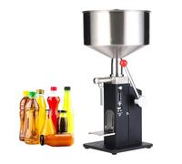 Máquina De Llenado Cuantitativo Manual De Líquidos Y Pastas Ajustable, Llenadora De Botellas De Acero Inoxidable De 10-100 Ml Con Tolva De 10 L Para Embotellado De Cosméticos Y Bebidas