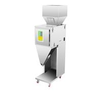 Máquina de llenado de 200 W, 10-999 g, máquina de llenado automática con 4 ruedas, 6-15 bolsas/min, máquina de llenado de acero inoxidable, relleno de polvo de pie con pedal, dispensador de partículas