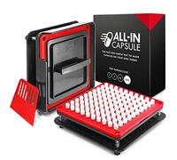Máquina de llenado de cápsulas ALL-IN para tamaño 000 - Haz tus propias cápsulas ahora más fáciles y rápidas - Uso con gelatina vacía o tapas vegetarianas - Instrucciones ilustradas claras con video