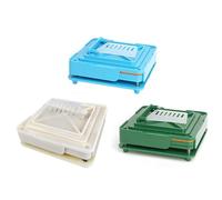 Máquina de llenado de cápsulas manual de 100 agujeros para llenado de cápsulas vacías, herramienta de llenado de cápsulas para tamaño 0# (3 colores)