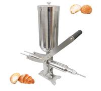 Máquina de llenado de donas comercial con 3 boquillas, inyector de crema de acero inoxidable para cocinas, panaderías y restaurantes
