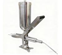 Máquina de llenado de donas comercial con 4 boquillas, equipo de acero inoxidable para panaderías y negocios alimentarios