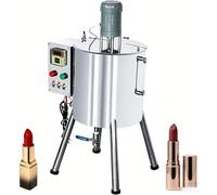 Máquina de llenado de lápiz labial portátil, tanque de llenado de mezcla de pasta de calefacción eléctrica, calentamiento preciso de 90-300 °C, relleno de brillo de labios de acero inoxidable