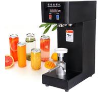 Máquina de llenado de latas selladora, máquina de sellado de alta velocidad para latas y tarros, adecuada para varios volúmenes, ideal para tiendas de té de burbujas y alimentos