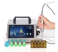 Máquina de llenado de líquidos, bomba peristáltica automática con panel táctil digital, para botellas con diámetro interior mínimo de 2 mm, capacidad máxima de 100 ml, fácil de usar