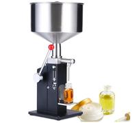 Máquina de llenado de líquidos de pasta manual, llenador de botellas ajustable de 10-100 ml con escala, relleno de brillo de labios de champú de perfume de jarabe de acero inoxidable
