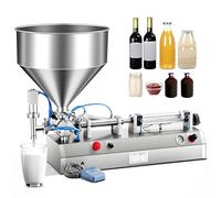 Máquina de llenado de líquidos horizontal con control de velocidad digital y tolva de 40 litros para un embalaje eficiente de perfumes y bebidas