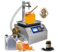 Máquina de llenado de miel, llenado de líquido cuantitativo de 15 l/min para miel, aceite, pasta de sésamo, volumen de llenado de 20 ml a 10000 ml, pesaje y llenado de botellas