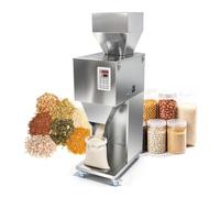 Máquina de llenado de partículas, Llenadora de pesaje de Acero Inoxidable, Relleno de Polvo de pie con Pedal, para Frijoles, Semillas, Granos, té, Embalaje granular,001,10 3000g