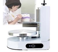 Máquina de llenado de recubrimiento para esparcir crema de pastel de 4-12 pulgadas, esparcidor de decoración de crema de pan y pastel, máquina alisadora (White )
